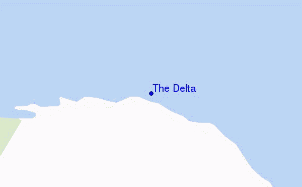 mapa de localização de The Delta
