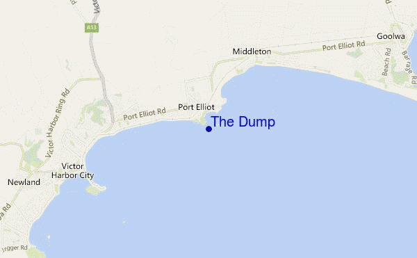 mapa de localização de The Dump