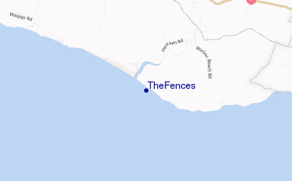mapa de localização de The Fences