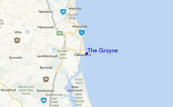 The Groyne Location Map
