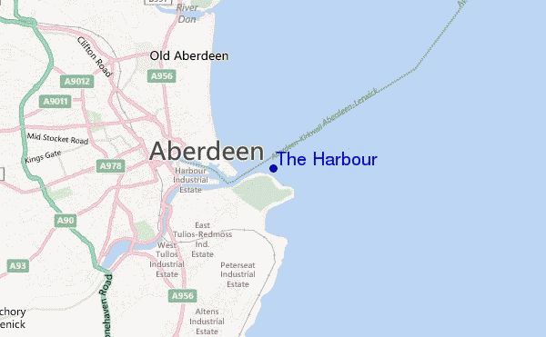 mapa de localização de The Harbour