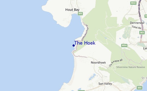 mapa de localização de The Hoek