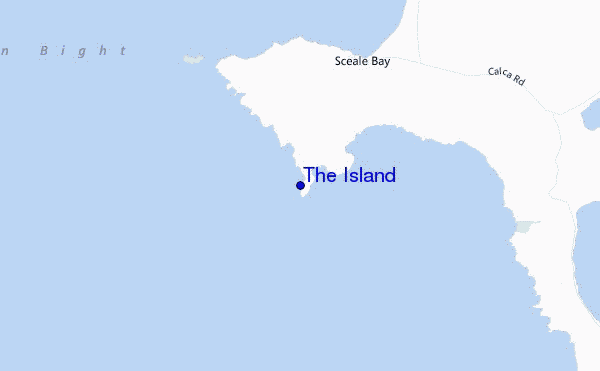 mapa de localização de The Island