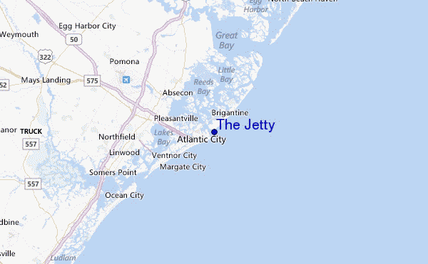 The Jetty Location Map