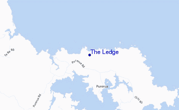mapa de localização de The Ledge