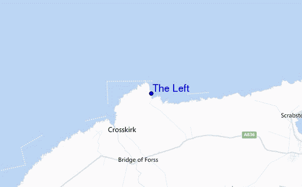 mapa de localização de The Left