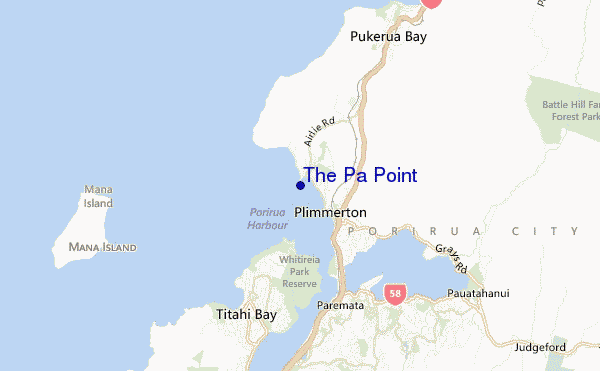 mapa de localização de The Pa Point