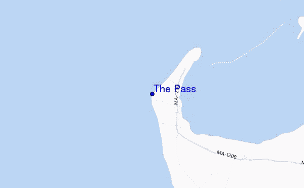 mapa de localização de The Pass