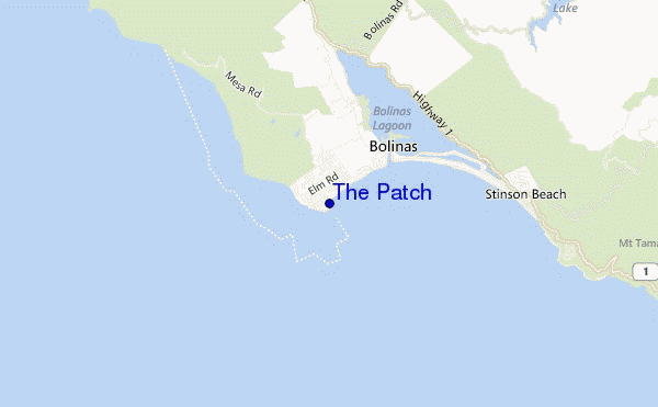 mapa de localização de The Patch