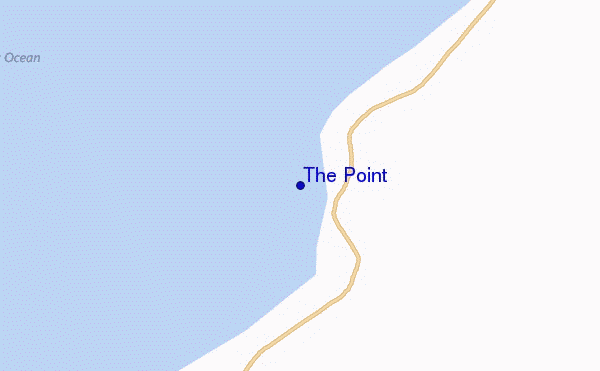 mapa de localização de The Point