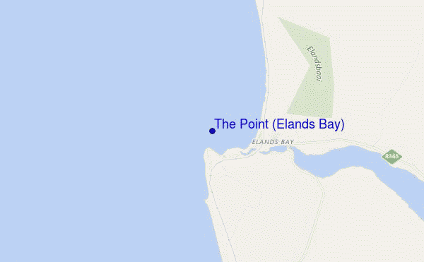 mapa de localização de The Point (Elands Bay)