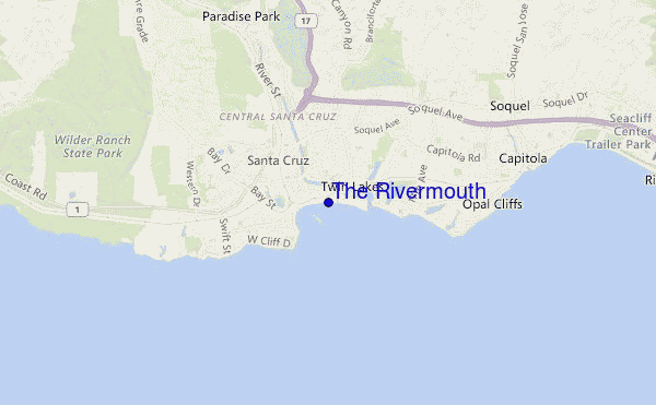 mapa de localização de The Rivermouth