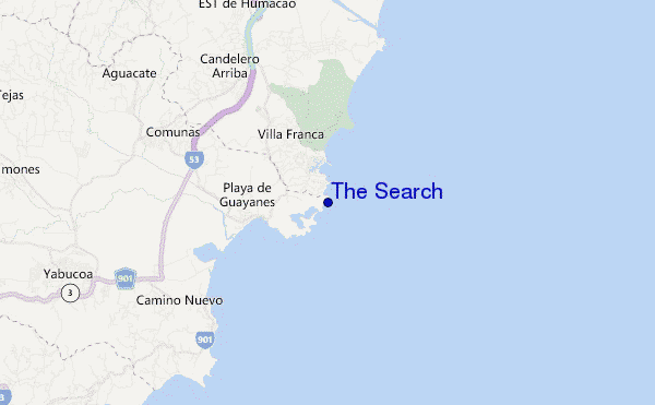mapa de localização de The Search