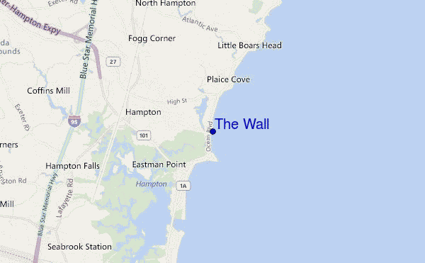 mapa de localização de The Wall
