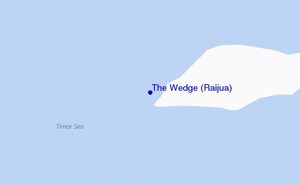 mapa de localização de The Wedge (Raijua)
