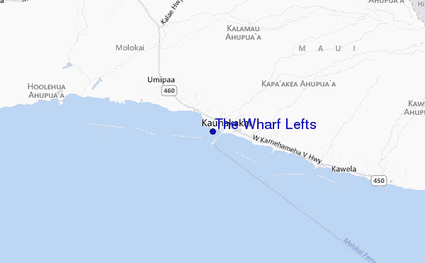 mapa de localização de The Wharf Lefts