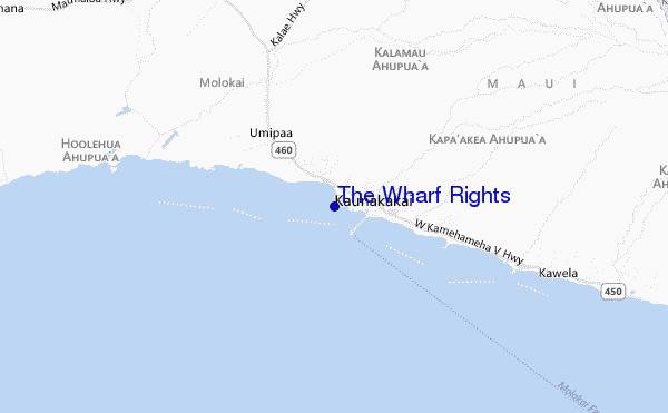 mapa de localização de The Wharf Rights