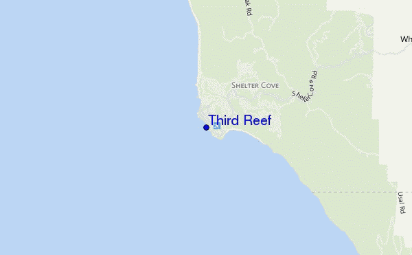 mapa de localização de Third Reef