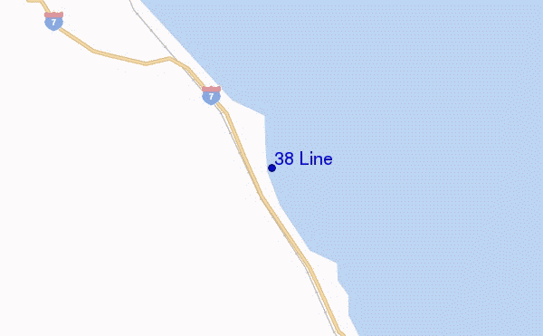 mapa de localização de 38 Line