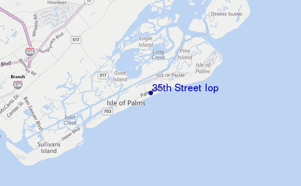 mapa de localização de 35th Street Iop
