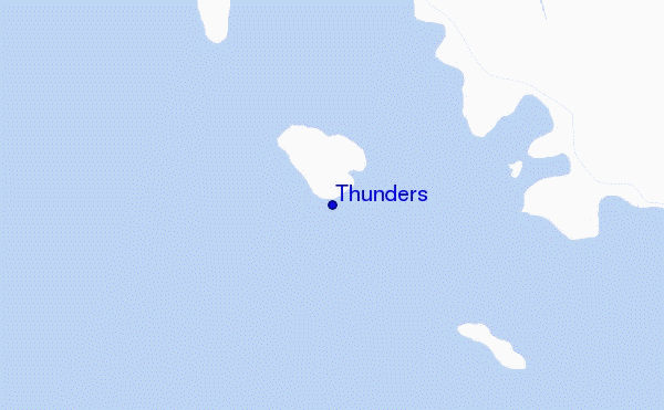 mapa de localização de Thunders
