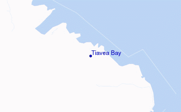 mapa de localização de Tiavea Bay