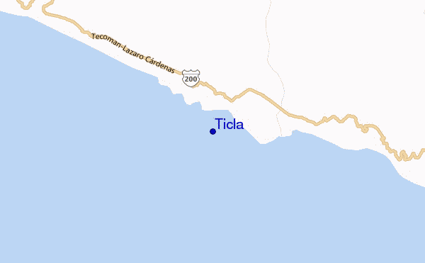 mapa de localização de Ticla
