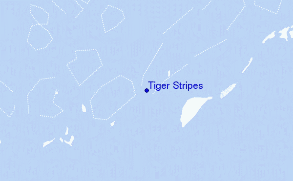 mapa de localização de Tiger Stripes