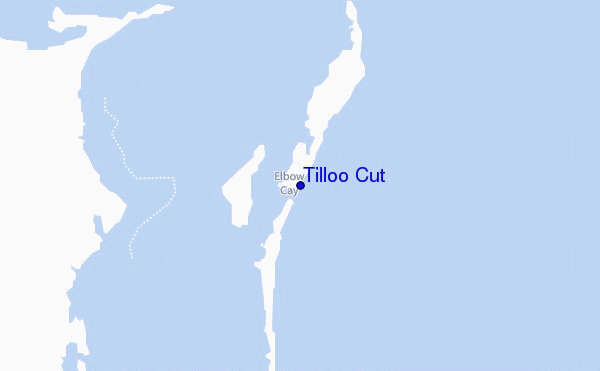 mapa de localização de Tilloo Cut