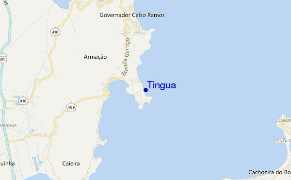 mapa de localização de Tingua
