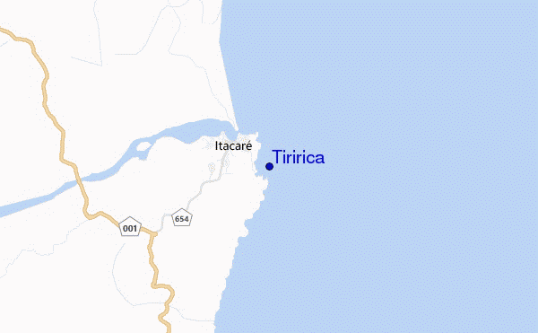 mapa de localização de Tiririca