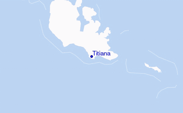mapa de localização de Titiana