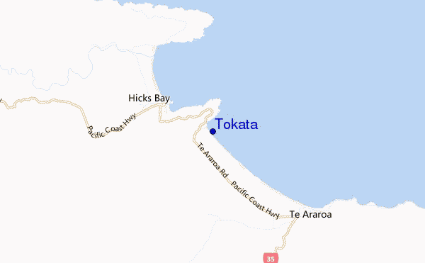 mapa de localização de Tokata