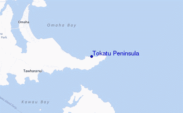 mapa de localização de Tokatu Peninsula