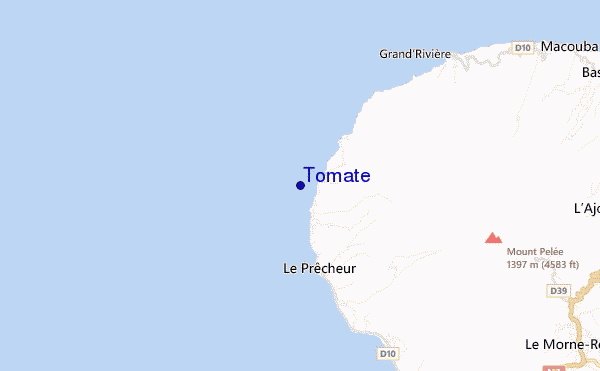 mapa de localização de Tomate