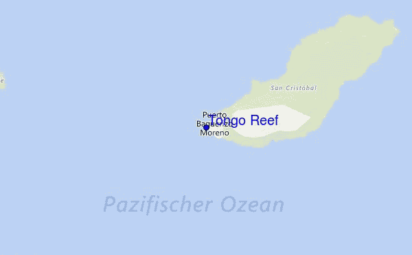 Tongo Reef Location Map