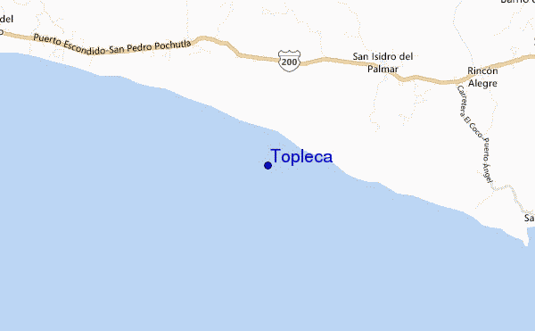mapa de localização de Topleca