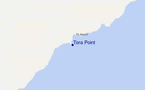mapa de localização de Tora Point