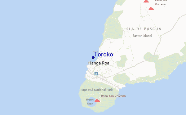 mapa de localização de Toroko