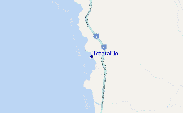mapa de localização de Totoralillo