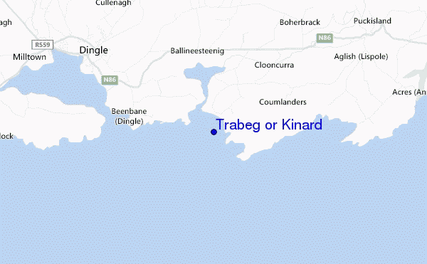 mapa de localização de Trabeg or Kinard