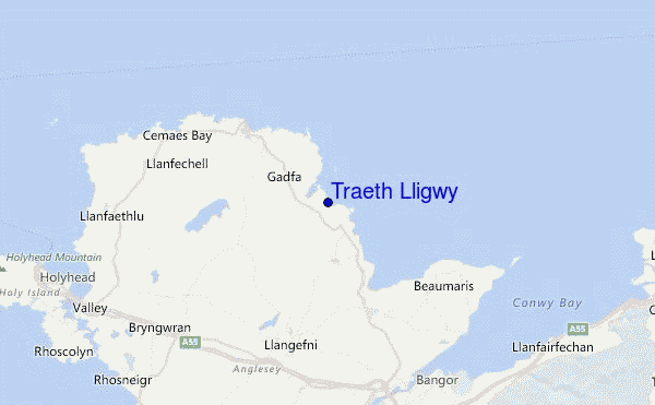 Traeth Lligwy Location Map