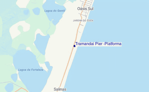 mapa de localização de Tramandai Pier (Platforma)