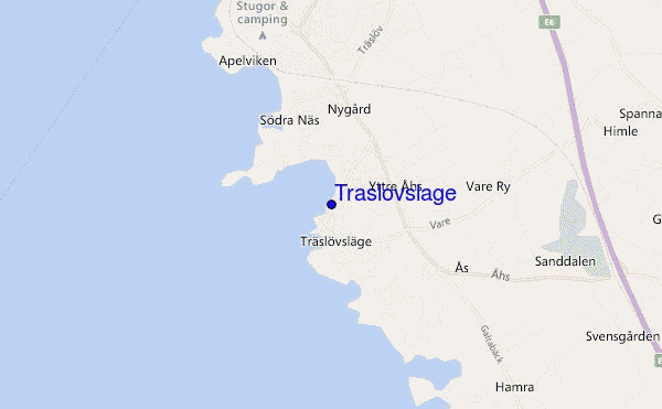 mapa de localização de Traslovslage