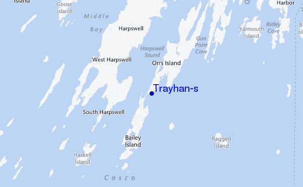 mapa de localização de Trayhan's