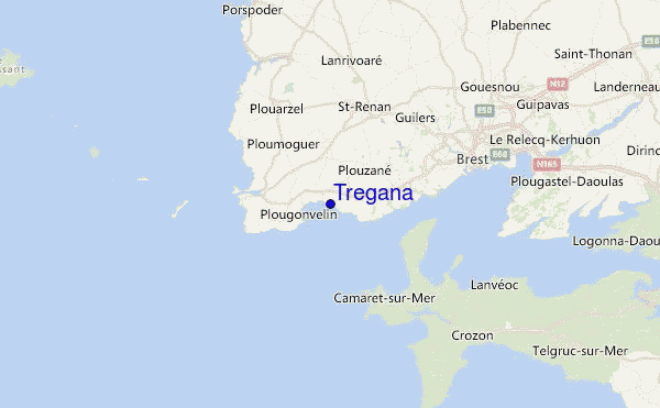 Tregana Location Map