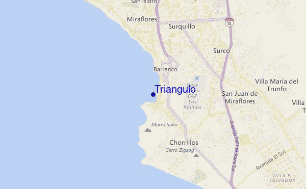 mapa de localização de Triangulo