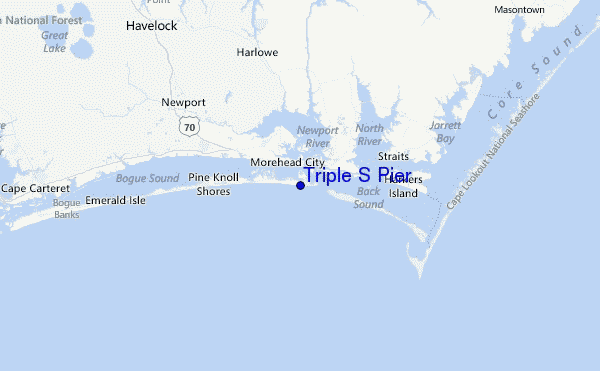 Triple S Pier Location Map