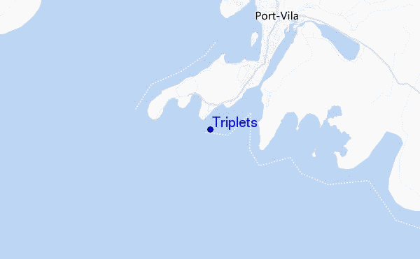 mapa de localização de Triplets