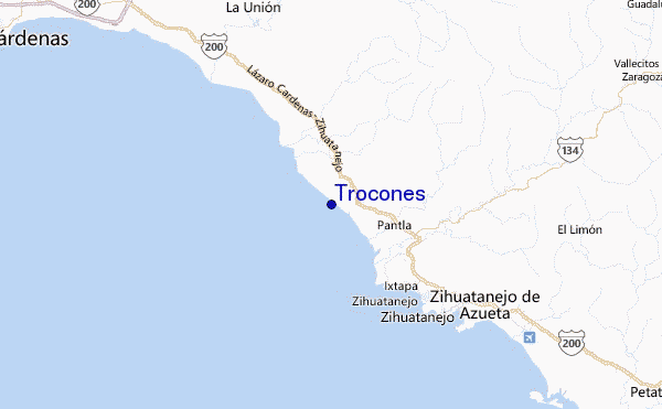Trocones Location Map